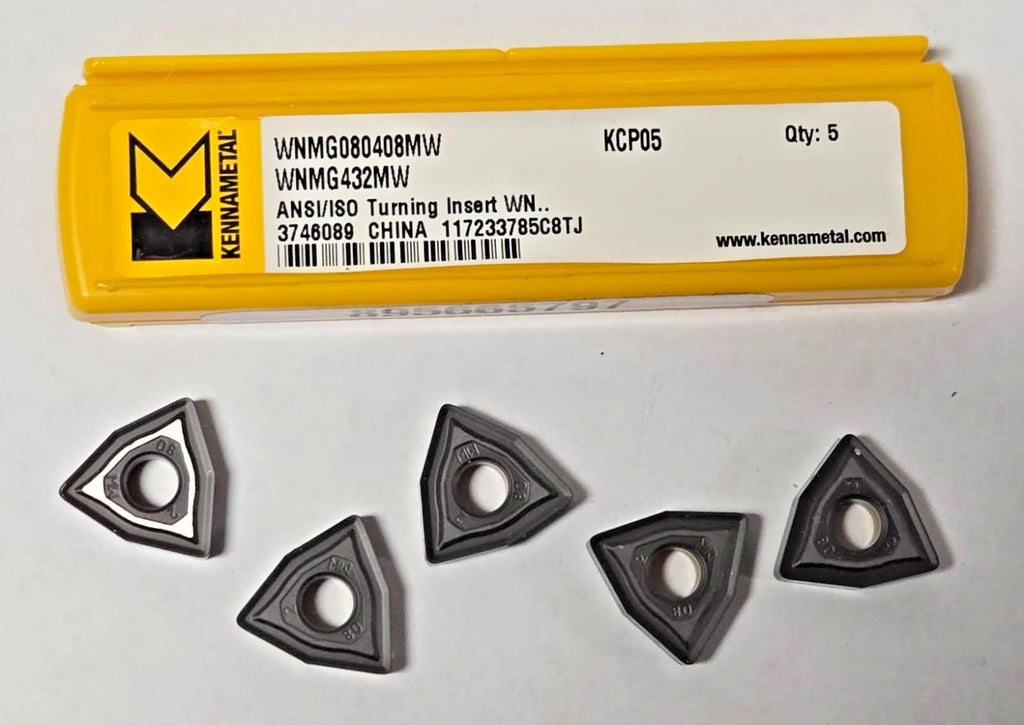 KENNAMETAL WNMG 080408MW WNMG 432MW KCP05 Turning Carbide Inserts 5 Pcs New
