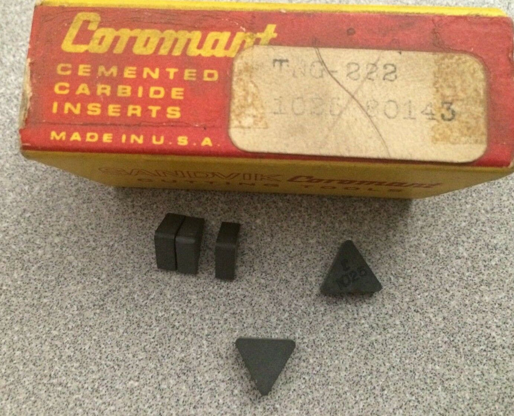 SANDVIK Coromant TNG 222 1025 Lathe Carbide Inserts 5 Pcs New Tools