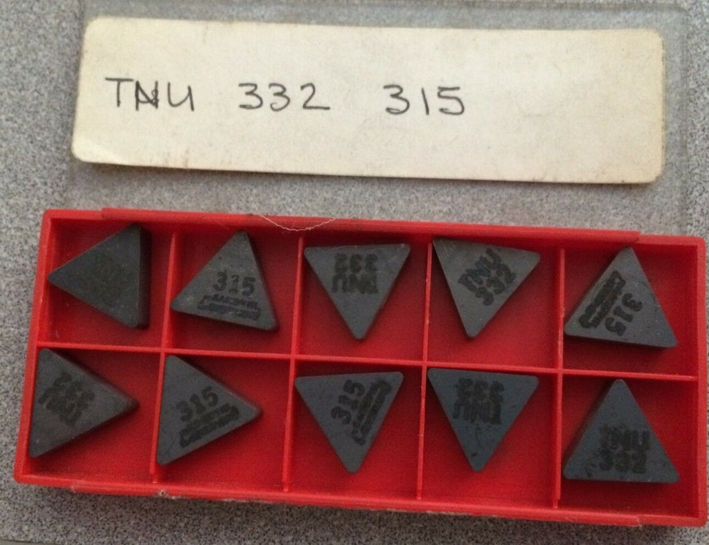 SANDVIK Coromant TNU 332 315 Lathe Carbide Inserts 10 Pcs New Tools