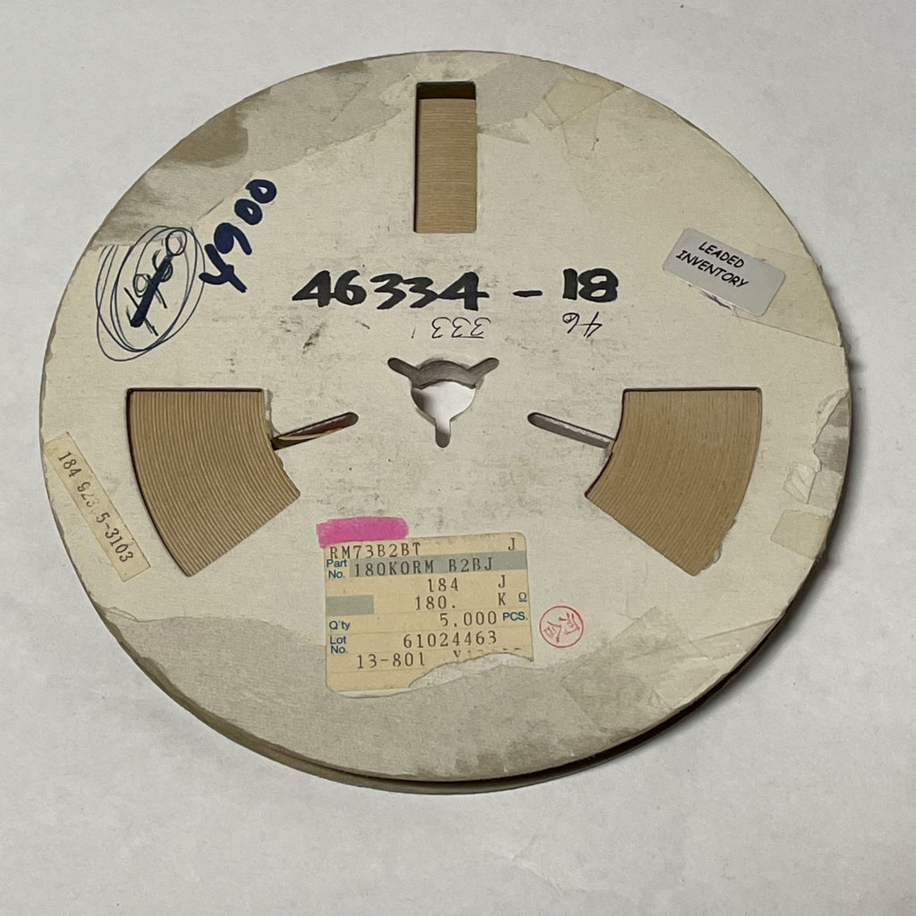 Reel of 4800 KOA RM73B2BT J 180K0RM B2BJ 184 J CHIP RESISTORS 46334-18