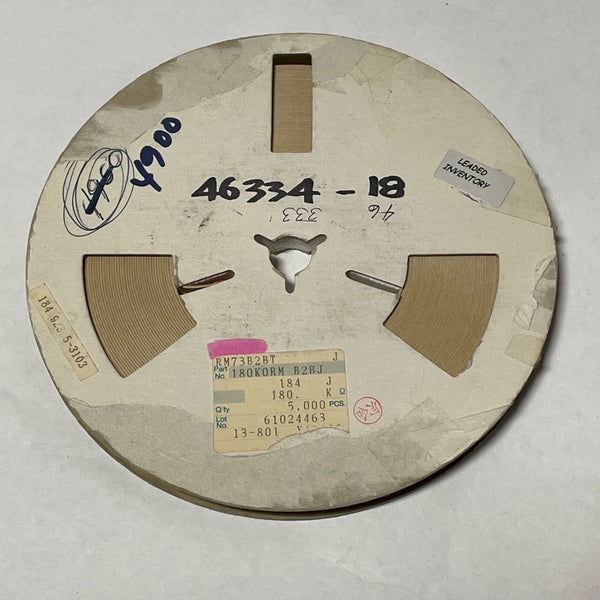 Reel of 4800 KOA RM73B2BT J 180K0RM B2BJ 184 J CHIP RESISTORS 46334-18