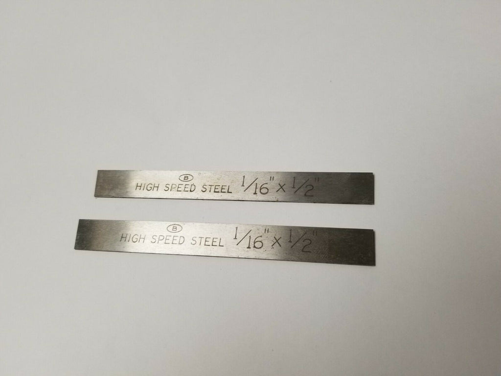 1/16 x 1/2 x 4-1/2   Lathe Tool Cutting Hss Bit BESLY USA High Speed Lot of 2