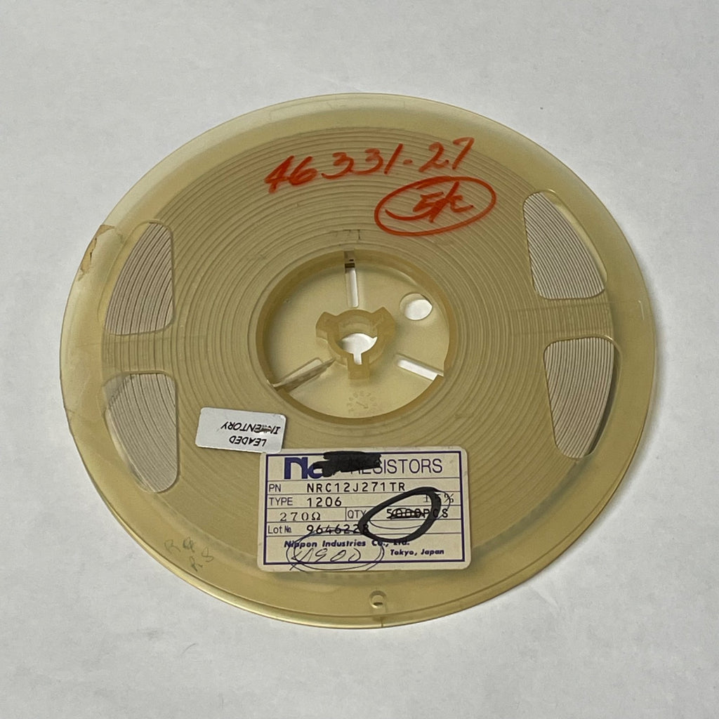 Reel of 4800 Nippon Industries NRC12J271TR +/- 5% 270 Ohm 46331-27