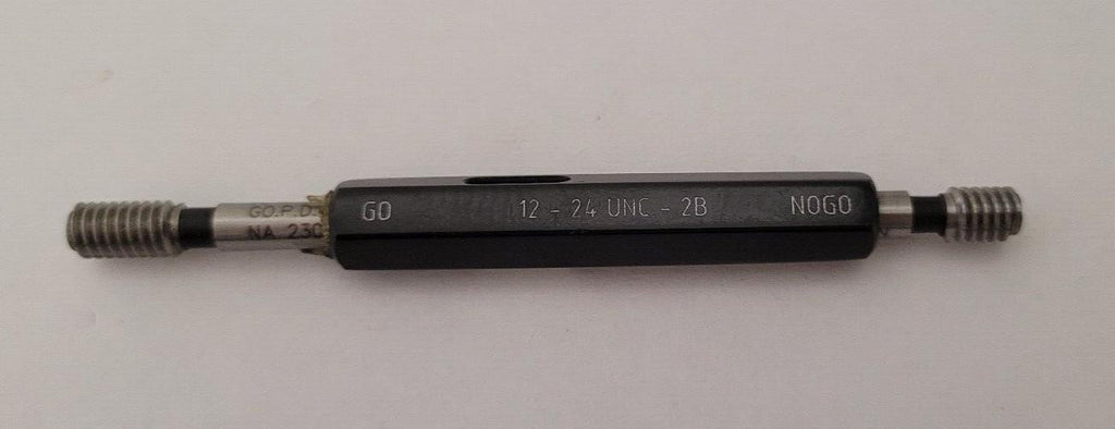 SPI 12-24 UNC-2B GO & NO GO Thread Plug Gage GO & NOGO Double End