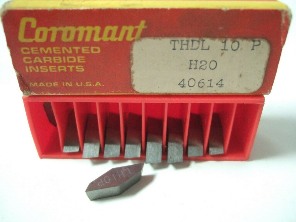 SANDVIK Coromant THDL 10P H20 40614 Lathe Carbide Inserts 10 Pcs New
