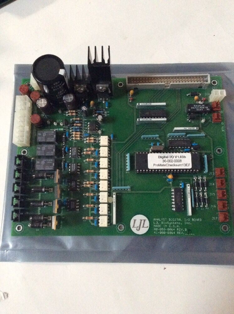 LJL BIOSYSTEMS ANALYST DIGITAL I/O BOARD 40-000-0064 41-000-0064