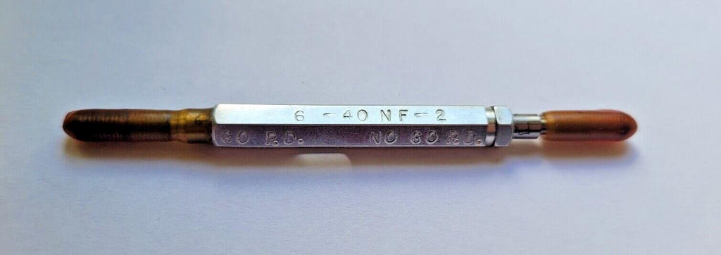 6-40 NF-2 Hemco GO & NO GO Thread Plug Gage GO P.D. .1218 & NOGO P.D. 1194