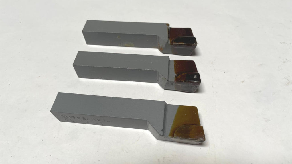 Brazed Tipped Carbide Machinist Lathe Tool Bit 5/8" Shank GL 10 C2 Lot of 3