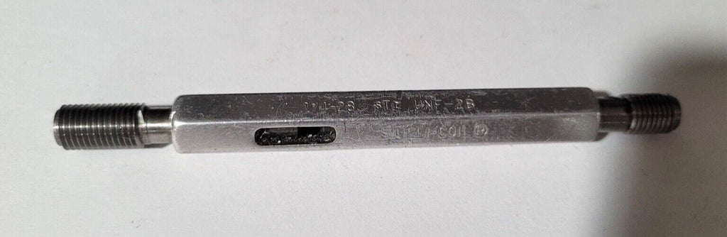 1/4-28 UNF 2B GO & NO GO Thread Plug Gage GO P.D. .2732 & NOGO PD .2765