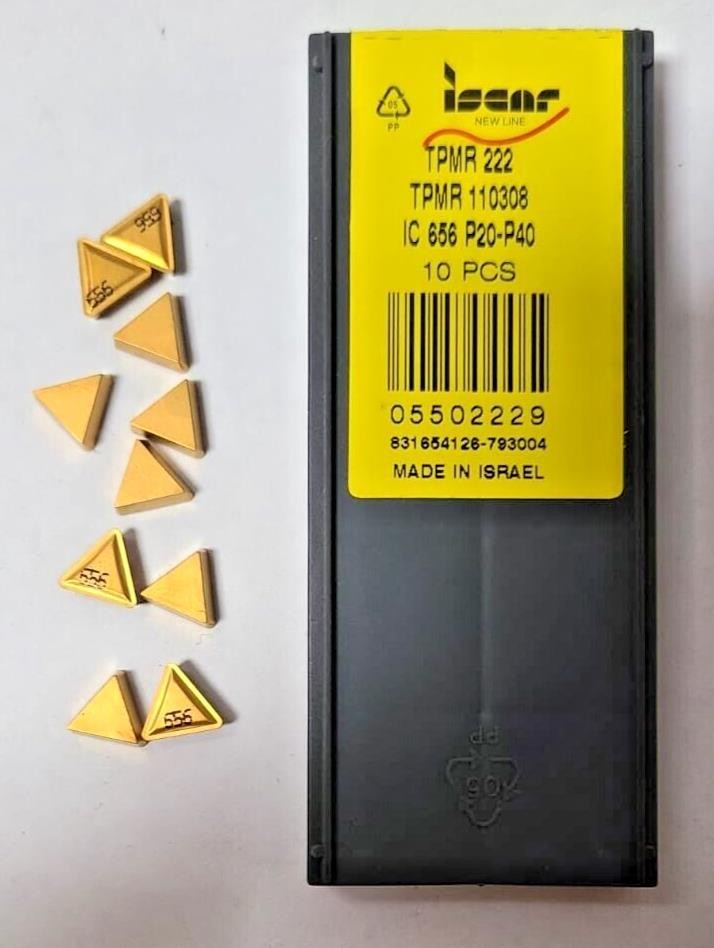 10 Pcs Iscar TPMR 222 IC 656 P20-P40 110308 Carbide Inserts Lathe Mill Turning