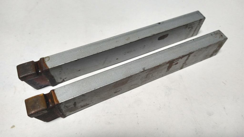 ACT Brazed Tipped Carbide Lathe Tool Bit 1/2" x 1" C-44 C2 USA Made Lot of 2