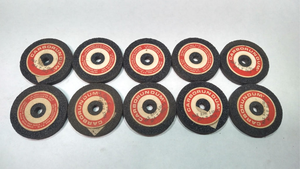 2x1/4x1/4 Abrasive Cut Off Wheel Carborundum A54T B53 18144 RPM Lot of 10