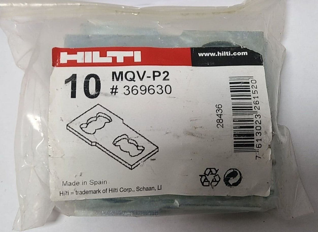 10 Pcs Hilti 369630 Modular Support Electrical MQ MQV-P2 Channel tie MQV-P
