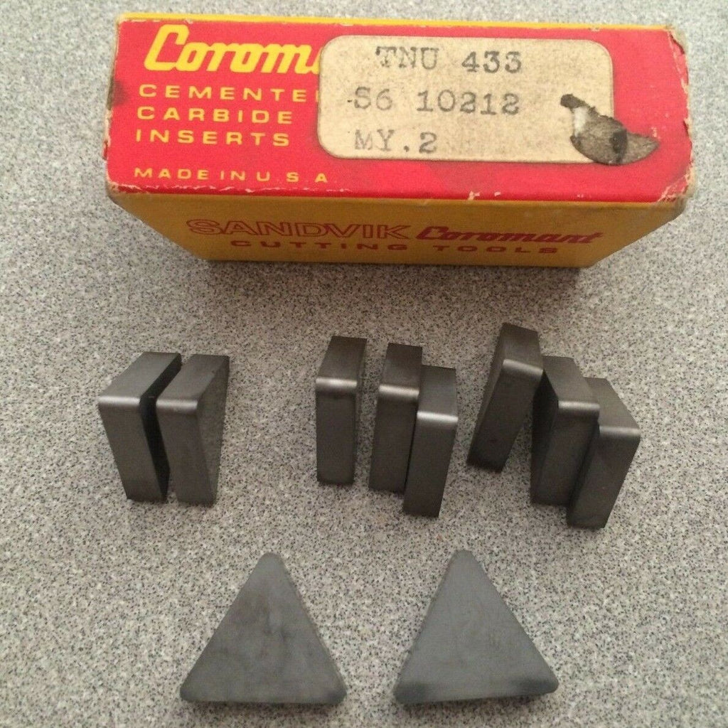 SANDVIK Coromant TNU 433 S6 10212 Lathe Carbide Inserts 10 Pcs New Tools