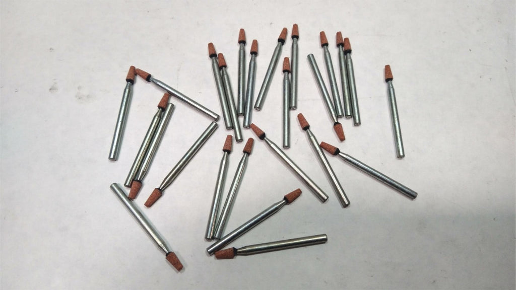 1/8 x1-1/2 x1/4 Modern Abrasive B96 Mounted Wheel 120 Grit 096WR8RD1 USA 25Pcs