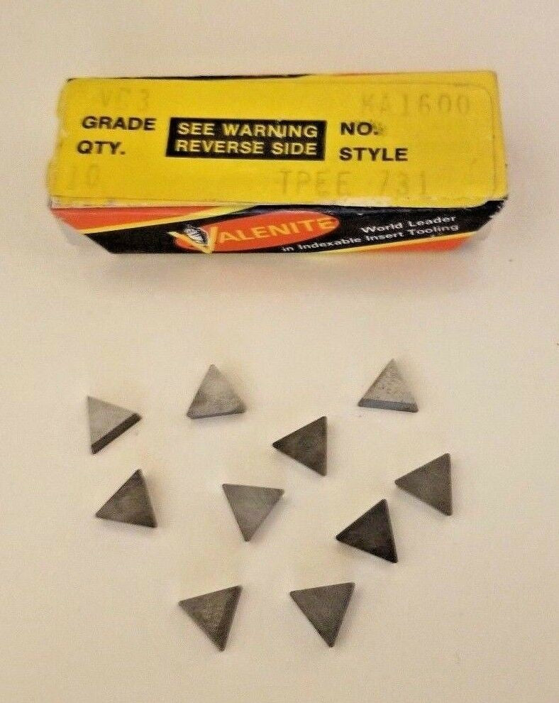 Valenite VC3 KA1600 TPEE 731 Lathe Carbide Inserts 10 Pcs Tools New