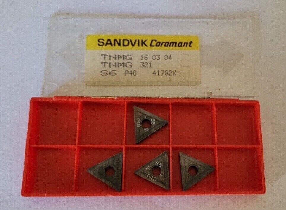 4 Pcs SANDVIK Coromant TNMG 321 S6 P40 Carbide Inserts New Tool TNMG 16 03 04