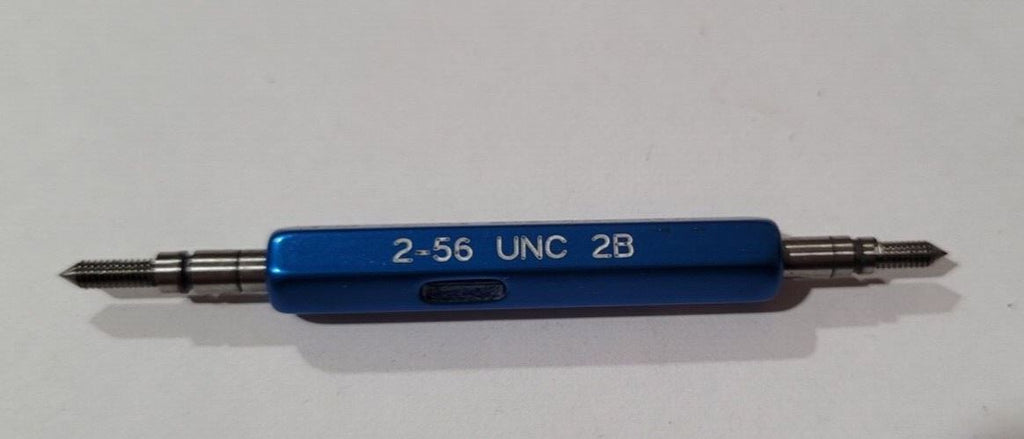 2-56 UNC 2B GO & NO GO Thread Plug Gage GO P.D. .0744 & NOGO .0772