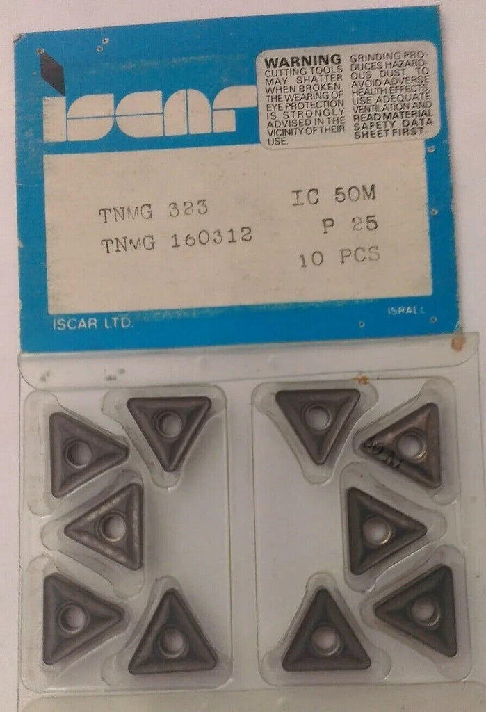 10 Pcs Iscar TNMG 323 IC 50M P 25 Carbide Inserts Lathe Mill Turning New