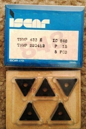 10 Pcs Iscar TNMP 433 E 220412 IC 848 Carbide Inserts Lathe Mill
