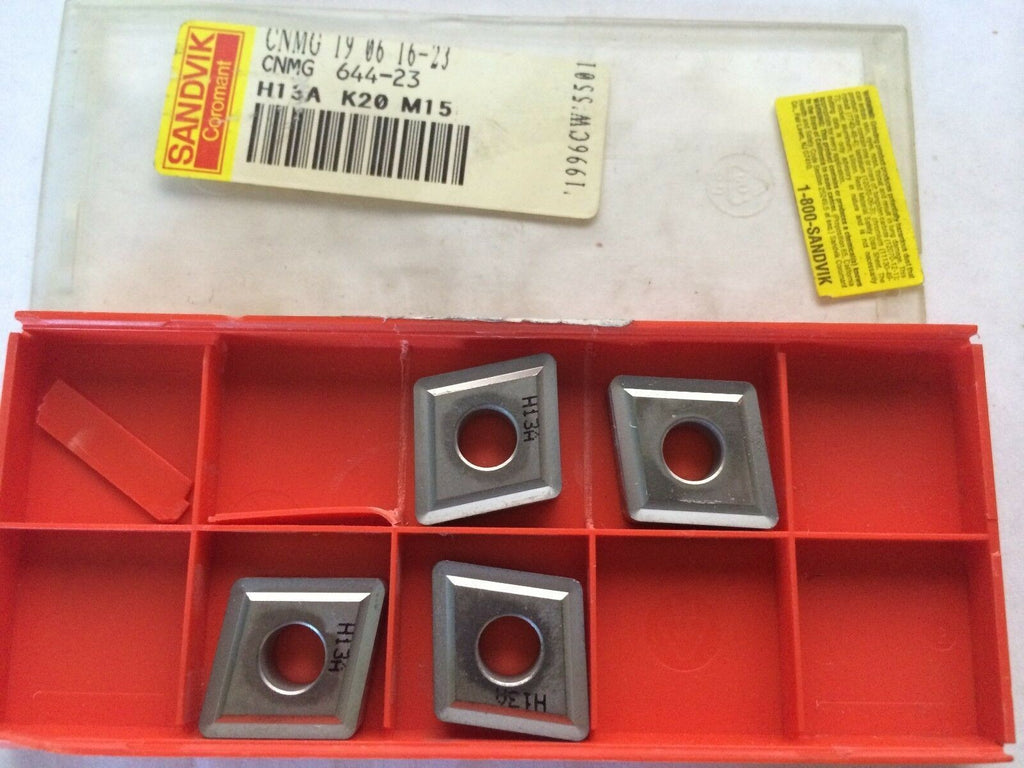 4 Pcs SANDVIK Coromant CNMG 644 23 H13A 19 06 16 K20 Lathe Carbide Inserts Tools