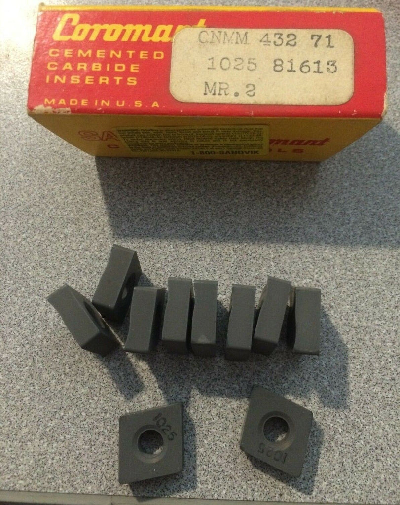 SANDVIK Coromant CNMG 432 71 1025 81613 Lathe Carbide Inserts 10 Pcs New Tools
