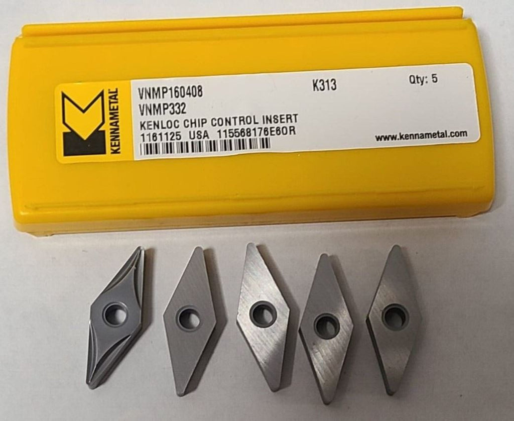 Kennametal VNMP 332 K313 160408 Carbide Inserts Lathe Kenloc Chip Control 5Pcs