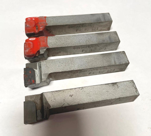 Super Brazed Tipped Carbide Lathe Tool Bit 5/8" Shank FR 10 883 USA Made 4Pcs