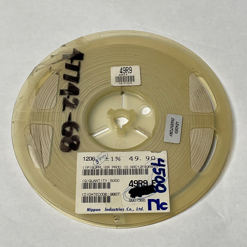 Reel of 3800 Nippon NRC12F49R9TR 1206 +/- 1% 49.9 Ohm 49R9 F 47742-68