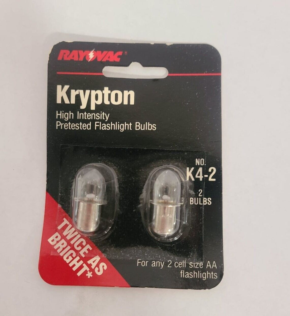 Lot Of 20 Rayovac Krypton Bulbs- Flashlight Bulbs K4-2 New Unopened