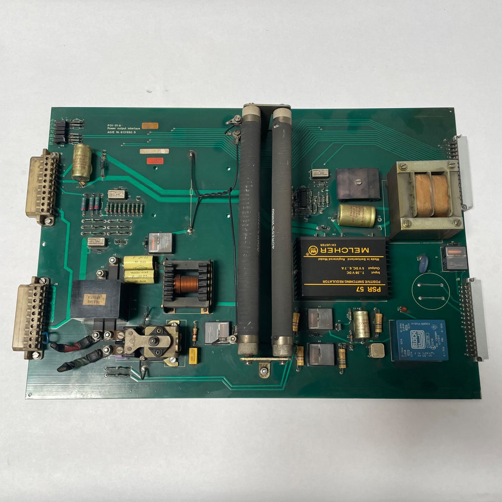 AGIE P0I-01A NR. 613 950.5 C POWER OUTPUT INTERFACE CNC CIRCUIT BOARD