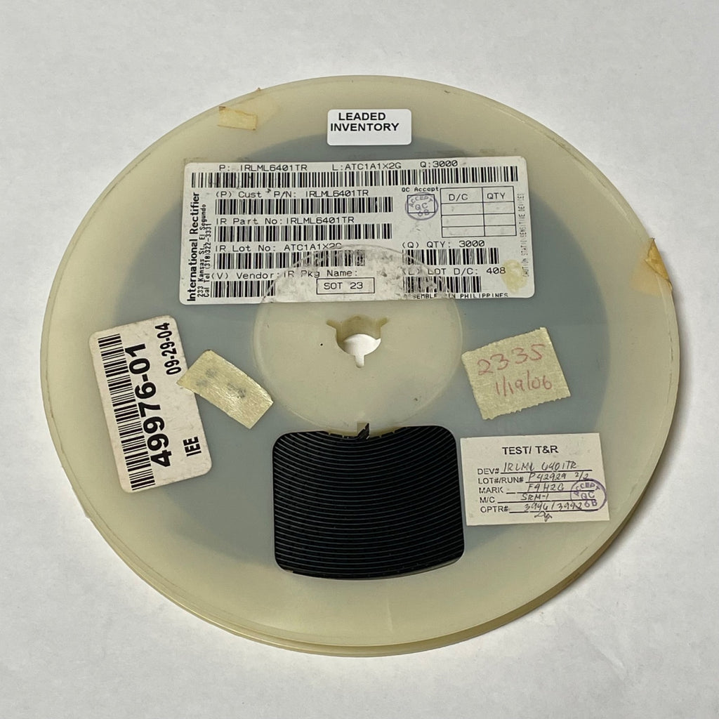 Reel of 2000 Internation Rectifier IRLML6401TR SOT-23 1.1MM 1.8V MOSFET 49976-01