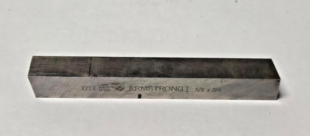 5/8 x 7/8 x 6" Armstrong Rectangle Lathe Tool Cutting HSS Bit High Speed 2722