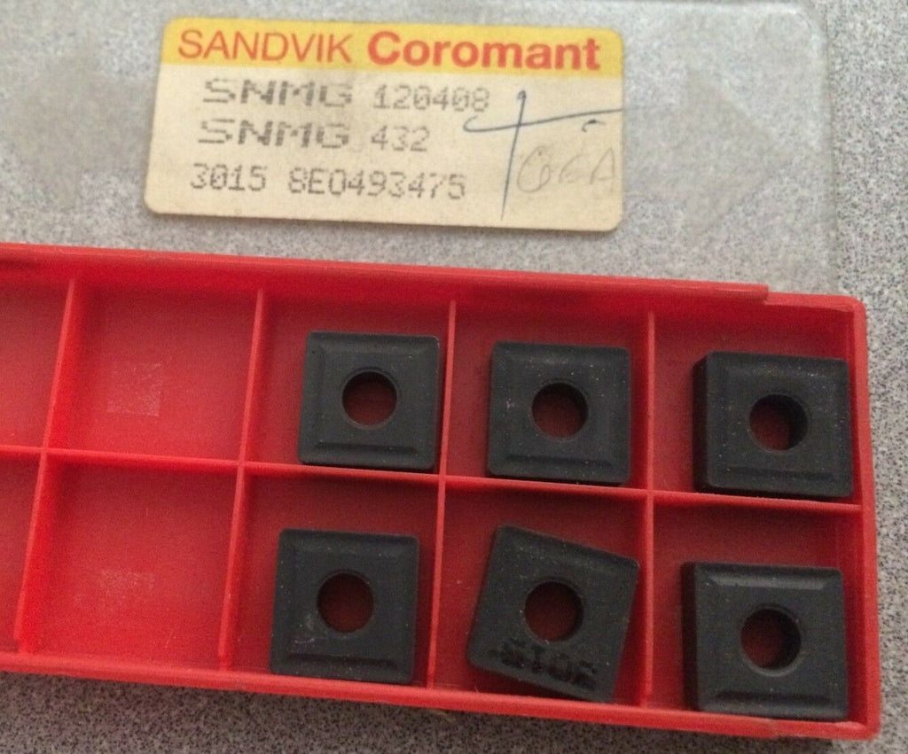 SANDVIK Coromant SNMG 432 120408 3015 Lathe Carbide Inserts 6 Pcs New