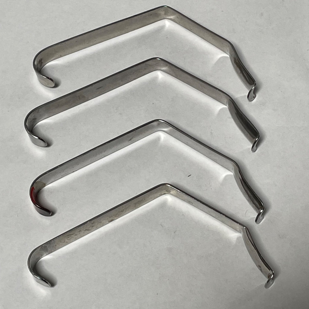 Lot of 4 20mm Love Uvula Retractors Lawton G. Germany Stainless Medical Surgical