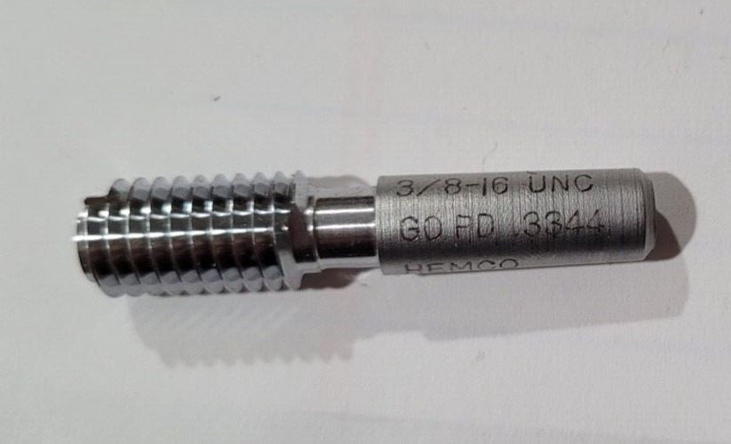 3/8-16 UNC Thread Plug GO P.D. .3344 Hemco Work Plug Certified
