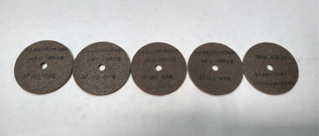 2x1/16x1/4 Abrasive Cut Off Wheel Carborundum A80 IBMX5 27120 RPM Lot of 5