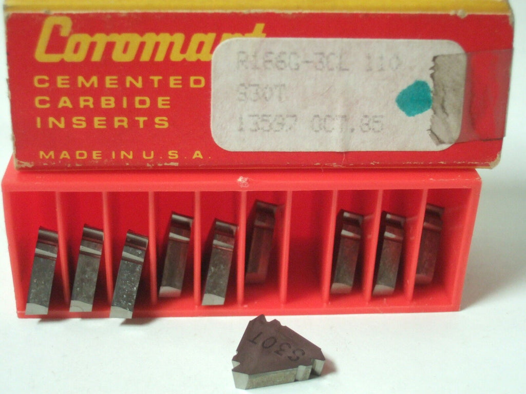 SANDVIK Coromant R166G 3CL 110 S3OT Threading Lathe Carbide Inserts