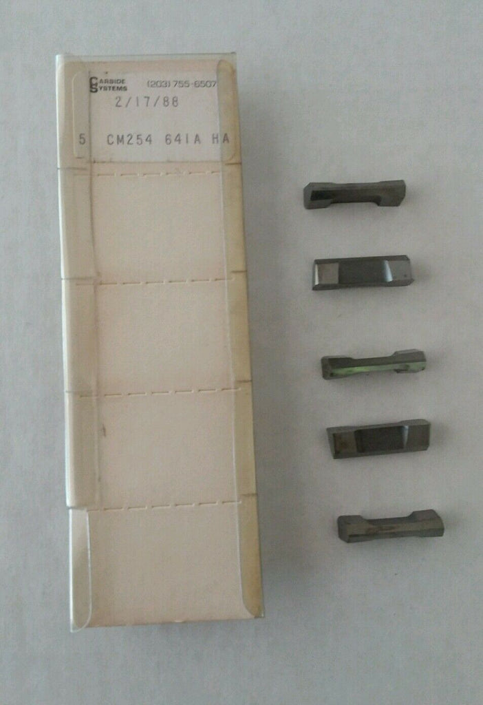 Carbide Systems 5pcs CM254 641A HA Carbide Inserts Grooving