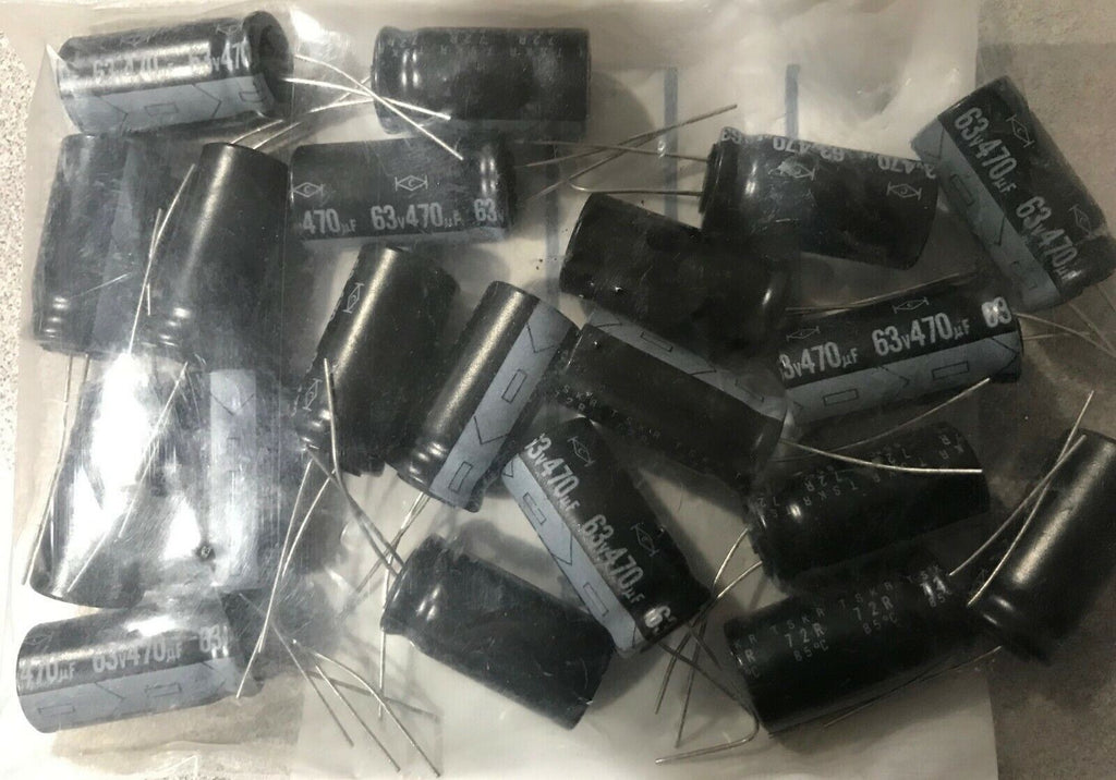 Electrolytic Capacitors 470 uF 63V Radial Brand New Lot 20 pcs