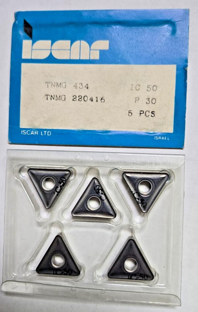 ISCAR TNMG 434 IC 50 P 30 220416 Carbide Inserts 5 Pcs Lathe Turning Tools New