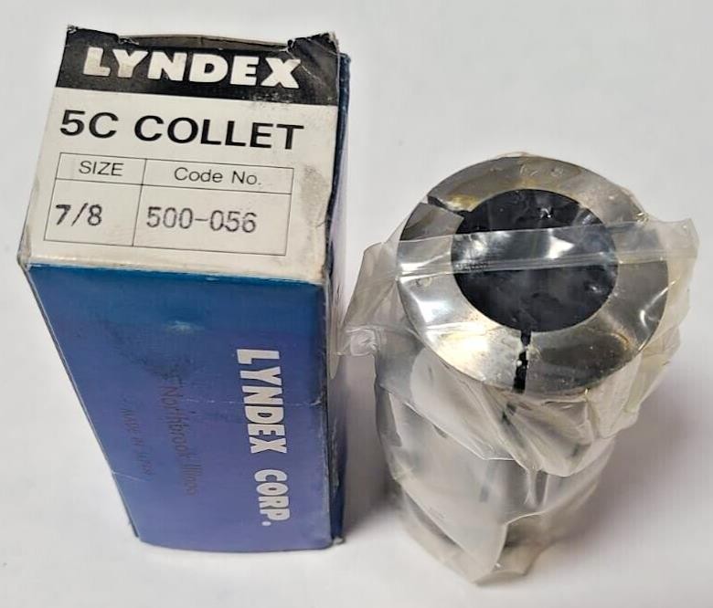 New Lyndex 5C Lathe Mill Collet Size 7/8 CNC Chucker Free Shipping