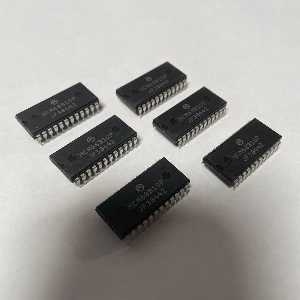 Lot of 6 Motorola MCM68B10P RAM Chip 128 x 8-Bit Microprocessor 44863-01