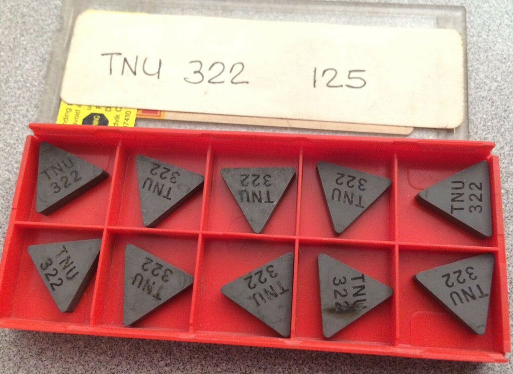 SANDVIK Coromant TNU 322 125 Lathe Carbide Inserts 10 Pcs New