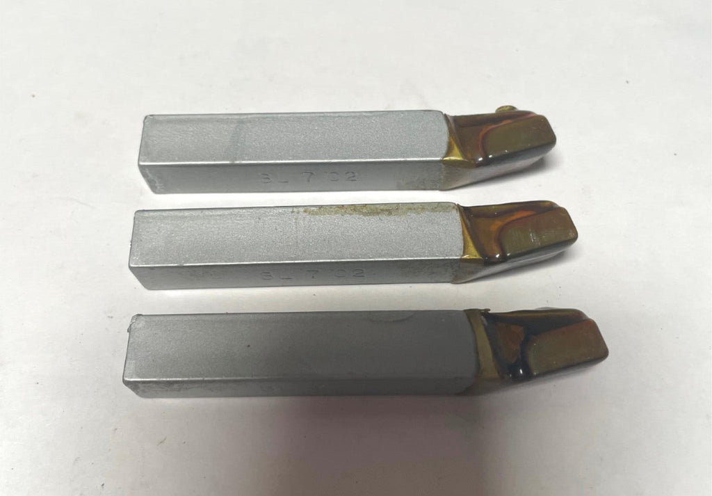 ACT Brazed Tipped Carbide Lathe Tool Bit 7/16" Shank BL 7 C2 USA Made Lot of 3