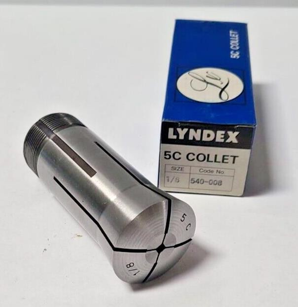 New Lyndex 5C Lathe Mill Collet Size 1/8 Square CNC Chucker Free Shipping Japan