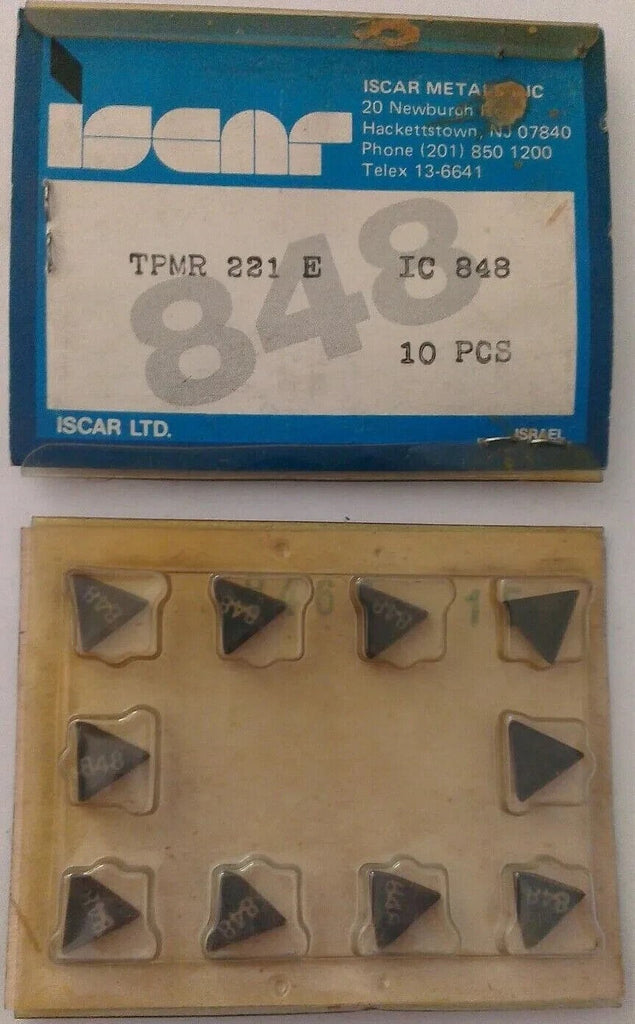 10 Pcs Iscar TPMR 221 E IC 848 Carbide Inserts Lathe Mill Turning New Tools