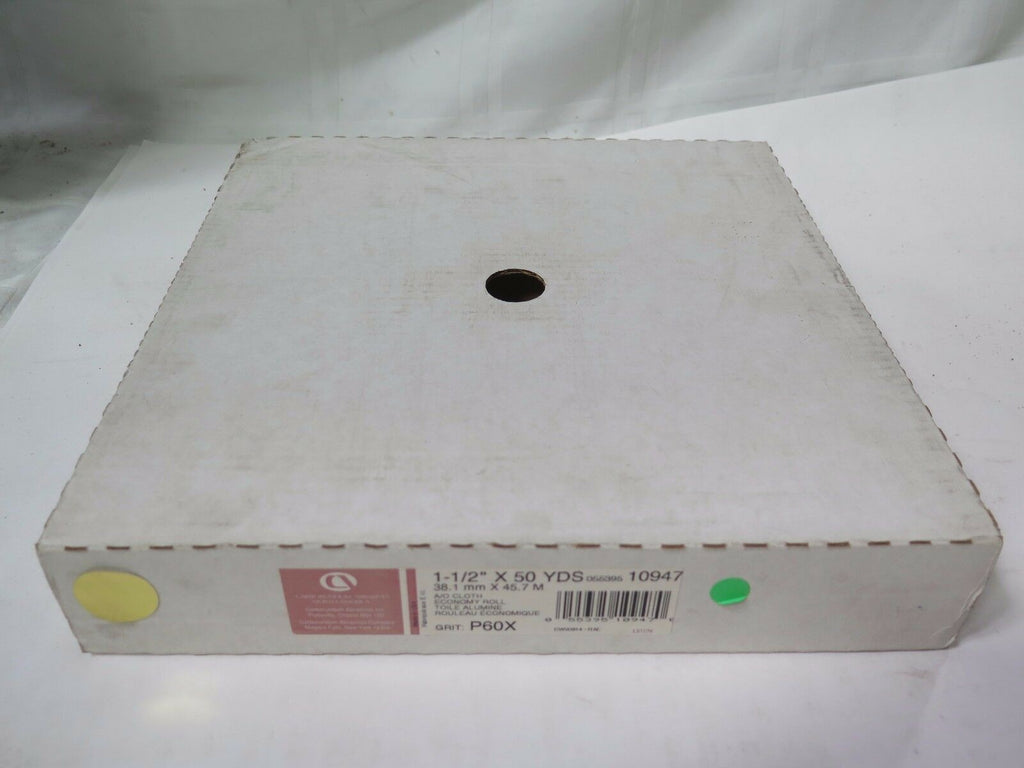 Carborundum A/O Economy Cloth Roll 1 1/2" x 50 yds P60X Grit 10947 Brand New