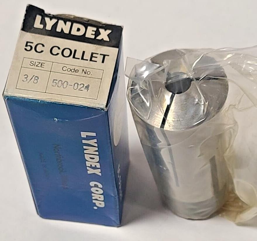 New Lyndex 5C Lathe Mill Collet Size 3/8 CNC Chucker Free Shipping