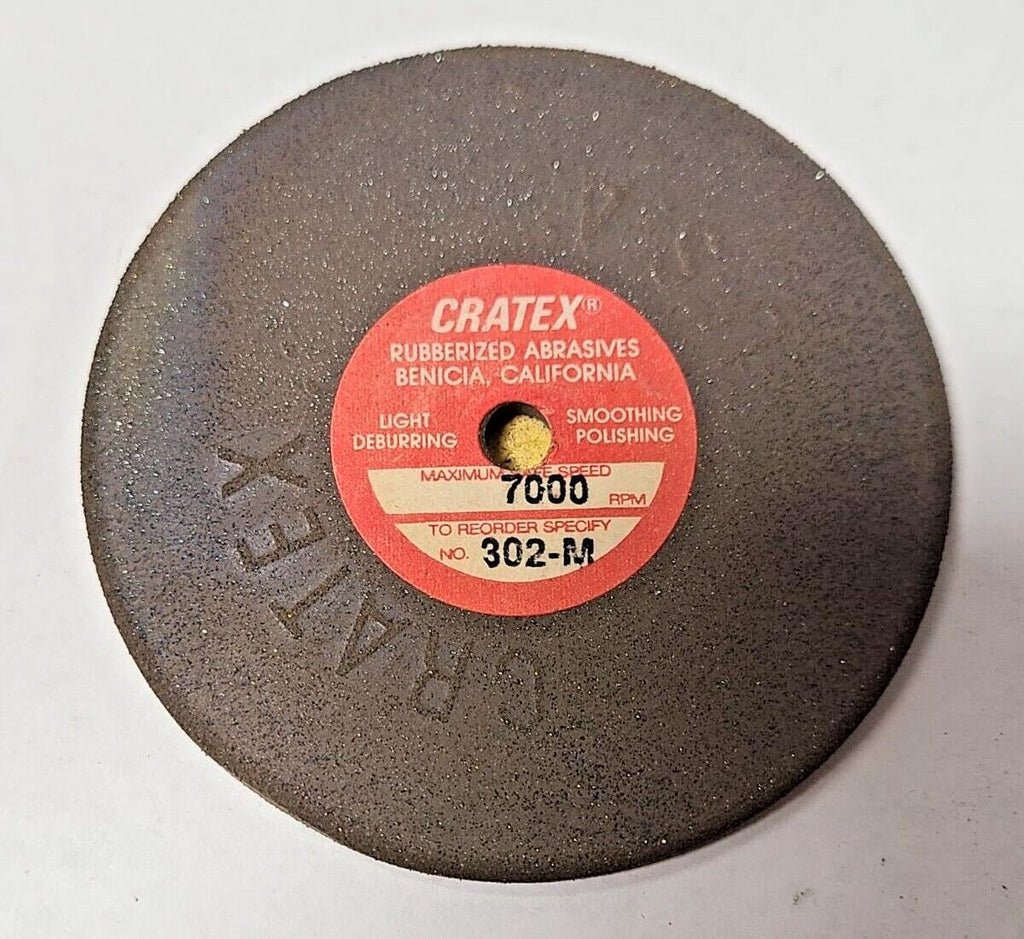 Cratex Medium Rubberized abrasives 302-M 3" Dia 7000 RPM